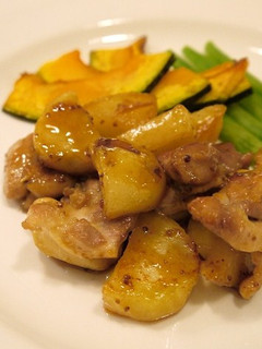 鶏肉じゃが芋のハニーマスタードソース炒め-レシピのメイン写真