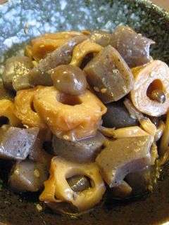 こんにゃくとちくわの甘辛炒め煮 -レシピのメイン写真