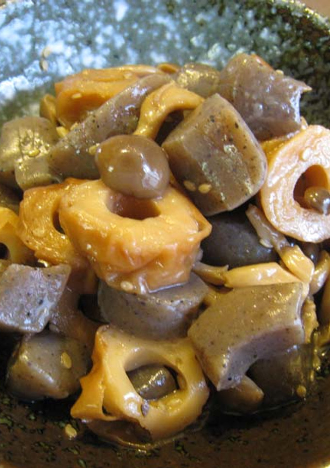 こんにゃくとちくわの甘辛炒め煮　-レシピのメイン写真