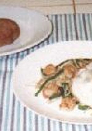 ヘルシー★海老えのき炒め　目玉焼きのっけ-レシピのメイン写真