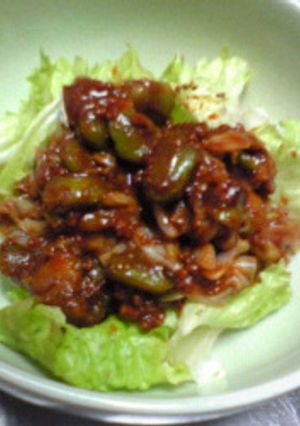 空豆の鶏そぼろ味噌和え-レシピのメイン写真