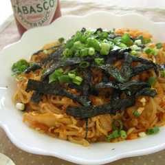 白滝の納豆ｷﾑﾁﾊﾟｽﾀ風-レシピのメイン写真