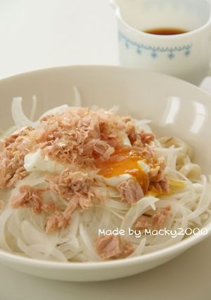 オニスラ&ツナのサラサラダうどん♪-レシピのメイン写真