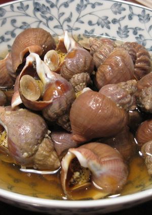 焼酎のおともに。つぶ貝の煮付け♪-レシピのメイン写真