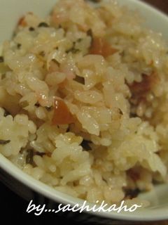 ♪安い!塩昆布で☆梅ぇ~炊き込みご飯-レシピのメイン写真