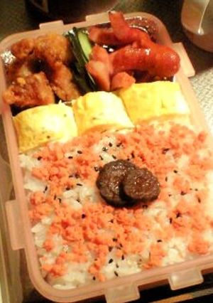 普通のカラフルなお弁当-レシピのメイン写真