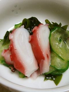 わかめとキュウリとタコの酢の物-レシピのメイン写真
