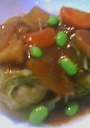 カレーとロールキャベツまいうードッキング-レシピのメイン写真