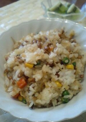 ランチに♪しらすと納豆のチャーハン★-レシピのメイン写真