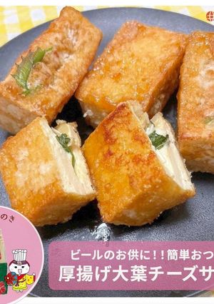 厚揚げ大葉チーズサンド-レシピのメイン写真