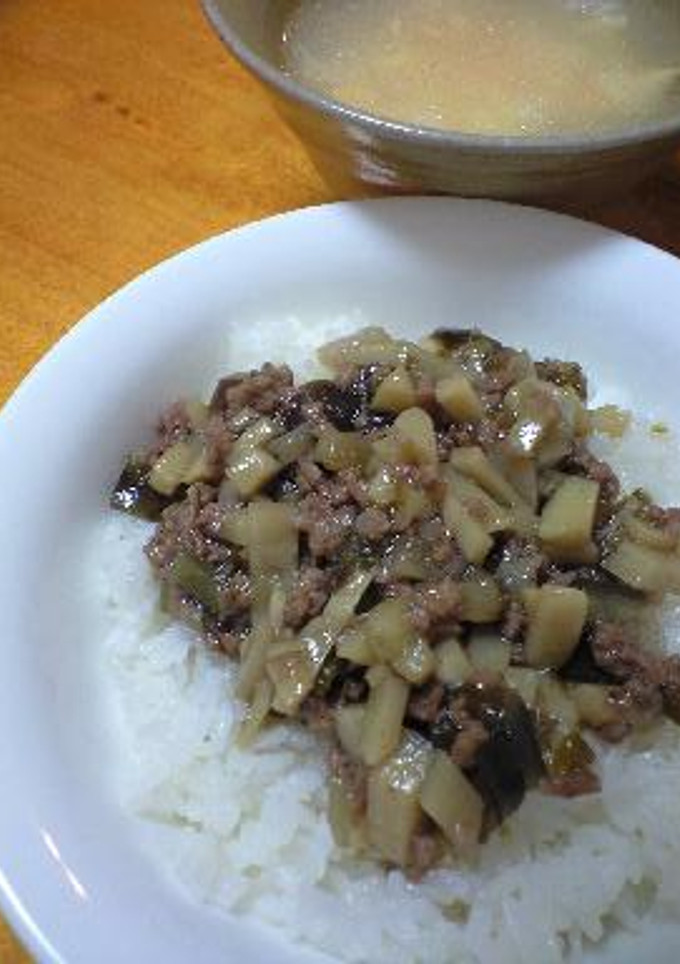 筍と茄子とピーマンの旨煮丼-レシピのメイン写真