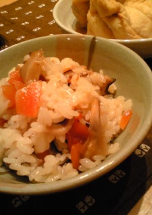 THE☆かきまわし かしわ人参ご飯-レシピのメイン写真
