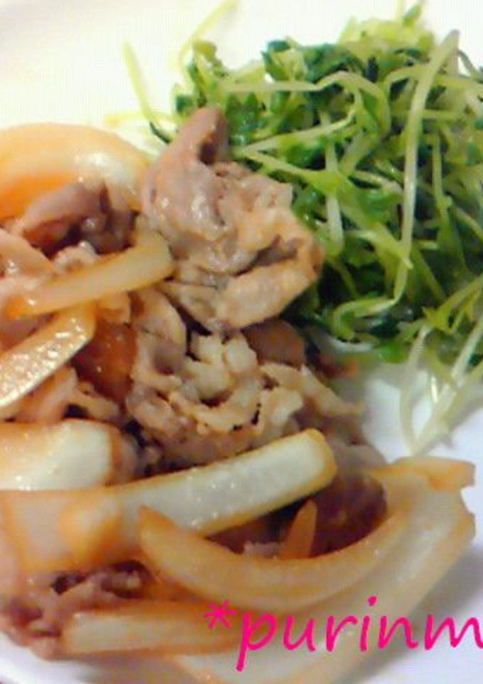 ☆新玉DE簡単❤豚肉のしょうが焼き☆-レシピのメイン写真