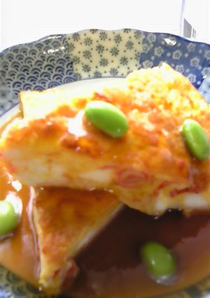 あんはレンジで！！豆腐のかに玉風♡-レシピのメイン写真