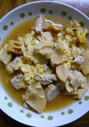 たけのこと鶏肉の卵とじ-レシピのメイン写真