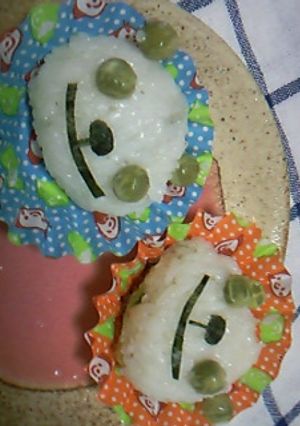 ☆キャラ弁♪生茶パンダ風ｗ♡-レシピのメイン写真
