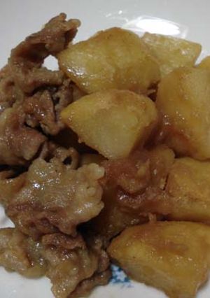 焼肉のタレでレンジで肉じゃが♪-レシピのメイン写真