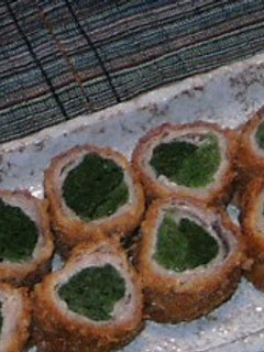 ほうれん草の豚肉まきフライ-レシピのメイン写真