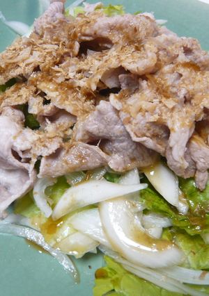 めんつゆde新玉ねぎ＆豚しゃぶサラダ-レシピのメイン写真