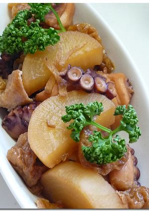 ♪ やわらか ♪ タコと大根の煮物-レシピのメイン写真
