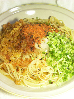 無添加 天かすと葱の七味おろしパスタ-レシピのメイン写真