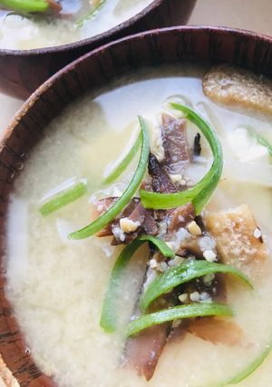 削り節味噌汁●きざみ揚げ＆大根・ミニ豆腐-レシピのメイン写真