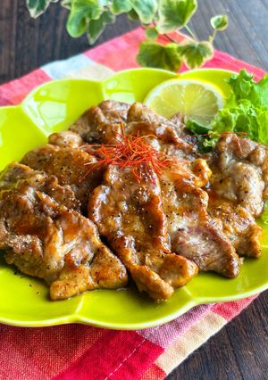 カレー風味♡豚肉のはちみつ醤油照り焼き-レシピのメイン写真