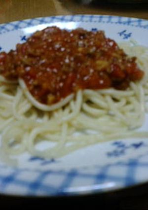 おうちで簡単本格ミートソーススパゲティ-レシピのメイン写真