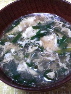 ニラたま中華スープ♡-レシピのメイン写真