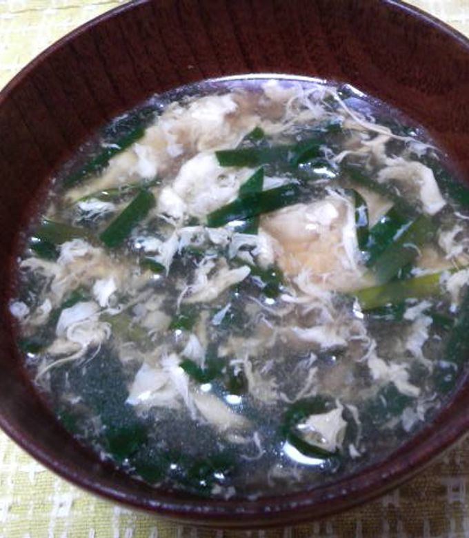 ニラたま中華スープ♡ by えいさくん 【クックパッド】 簡単おいしい