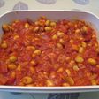 大豆とベーコンのトマト煮