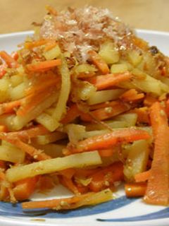 じゃがいもの麺つゆ炒め お弁当のおかず-レシピのメイン写真