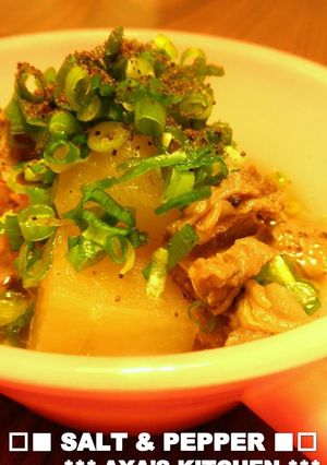 ***牛すじ肉★大根煮物~ねぎ山椒***-レシピのメイン写真