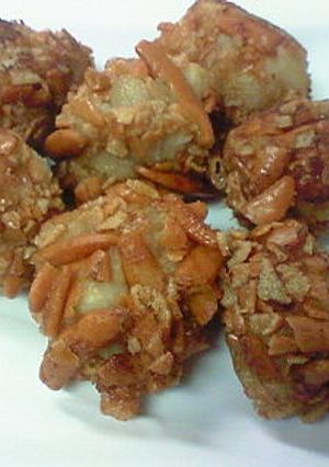 残った里芋の煮物の柿の種揚げ-レシピのメイン写真
