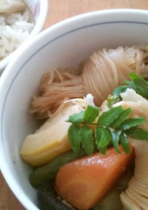 タケノコと豚肉の煮物-レシピのメイン写真