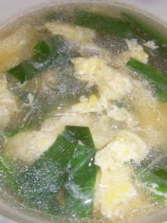 ガラスープ(春雨とニラ玉スープ)-レシピのメイン写真