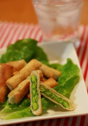 人工さやエンドウ（グリーンピース餃子）-レシピのメイン写真