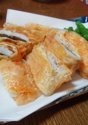 『鱧の生湯葉揚げ』-レシピのメイン写真