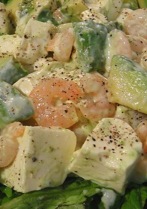 ヘルシー！海老アボカド豆腐サラダ-レシピのメイン写真