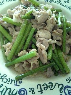 ❀にんにくの芽と豚肉の炒め物❀-レシピのメイン写真