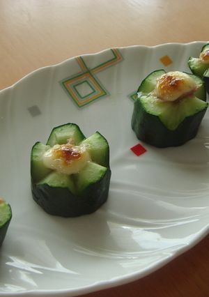 お弁当にもう一品。きゅうりでお花。-レシピのメイン写真