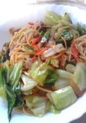 野菜炒めなパスタ♪-レシピのメイン写真