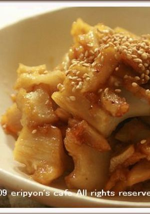 もっちもち♪　たたきレンコンのキンピラ-レシピのメイン写真