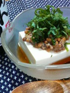 簡単!めん汁で、納豆やっこ~♪-レシピのメイン写真