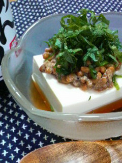 簡単!めん汁で、納豆やっこ~♪-レシピのメイン写真