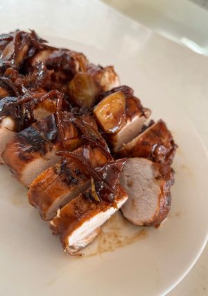 鶏肉のぐるぐる巻き照り焼き-レシピのメイン写真