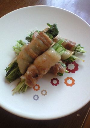 水菜の豚ばら巻き-レシピのメイン写真