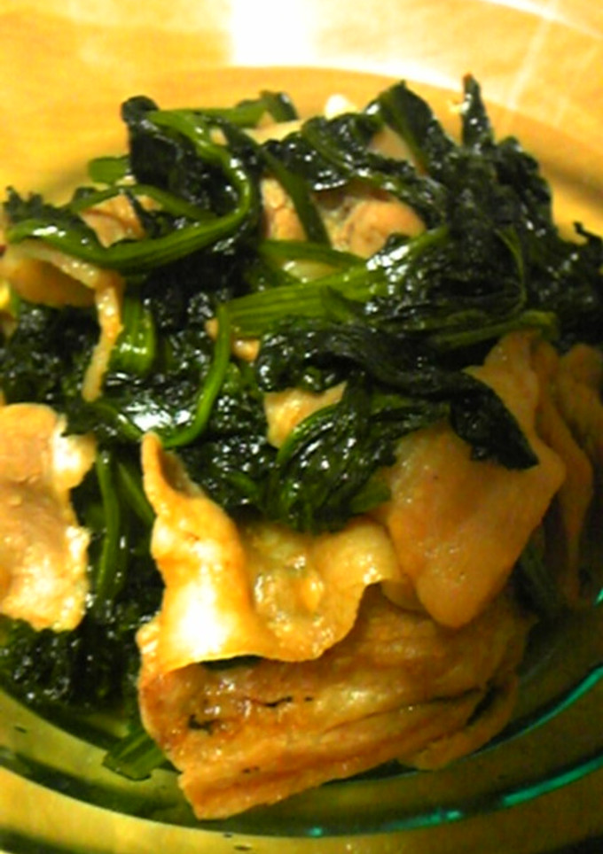 豚肉とほうれん草のオイスター炒め-レシピのメイン写真