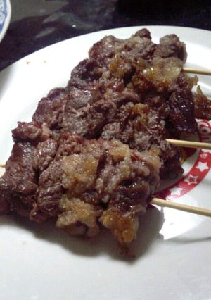 牛薄切り肉でジューシー串焼き♪-レシピのメイン写真