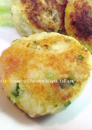 混ぜ混ぜ★ジャガはんぺんの焼きコロッケ-レシピのメイン写真